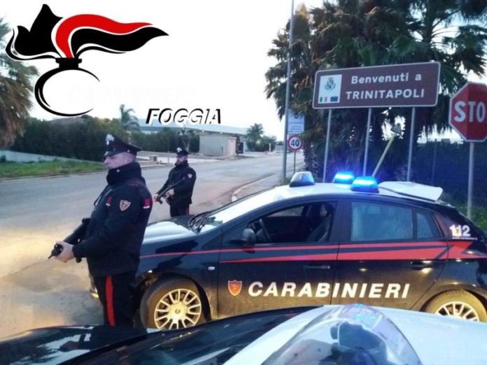 Duro colpo dei Carabinieri di Cerignola ai clan mafiosi di Trinitapoli dopo l'omicidio di De Rosa